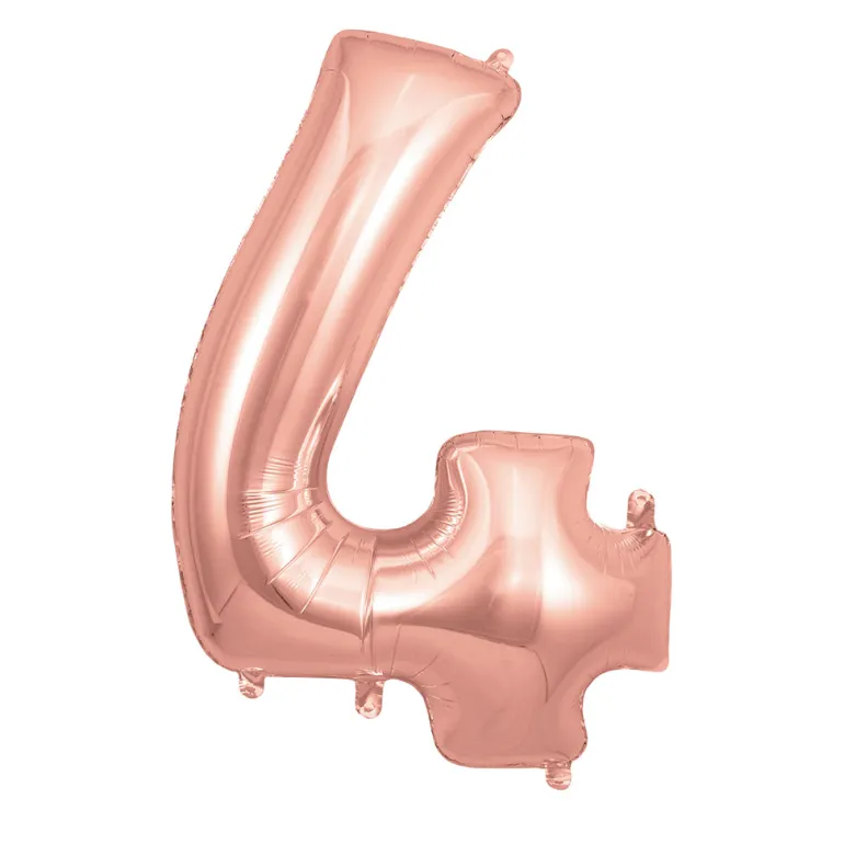 My Little Day, Giant Foil Number Balloons, Rose Gold - 0-9