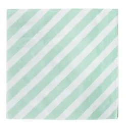 My Little Day Napkins, Aqua Stripes - Pack of 20