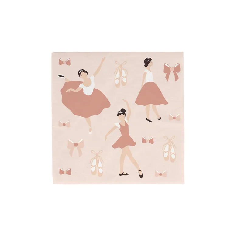 My Little Day Napkins, Pack of 20 - Ballerina