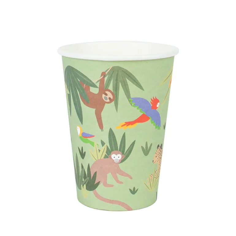 My Little Day Paper Cups, Set of 8 - Tropical
