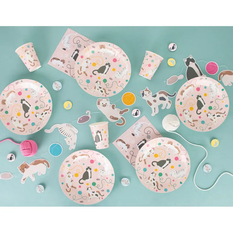 My Little Day Paper Cups, Set of 8 - Cat Theme