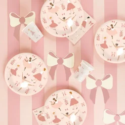 My Little Day Paper Plates, Set of 8 - Ballerina Design
