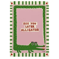 Nephthys Illustrated Poster, See You Later Alligator - A4