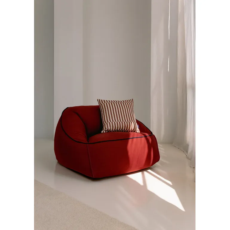 Nobodinoz Arnold armchair sækkestol, Burnt red