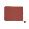 Nobodinoz Baby Blanket, Wabi Sabi Double Muslin, 65 x 100 cm - Rosewood