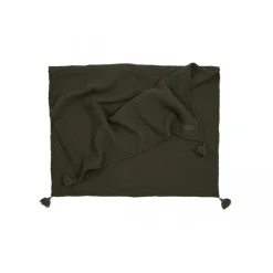 Nobodinoz Baby Blanket, Wabi Sabi Double Muslin, 65 x 100 cm - Vetiver
