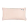 Nobodinoz Cushion, Washed French Linen, 50 x 30 cm – Mauve Pink