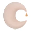 Nobodinoz Moon Cushion, Washed French Linen - Mauve Pink