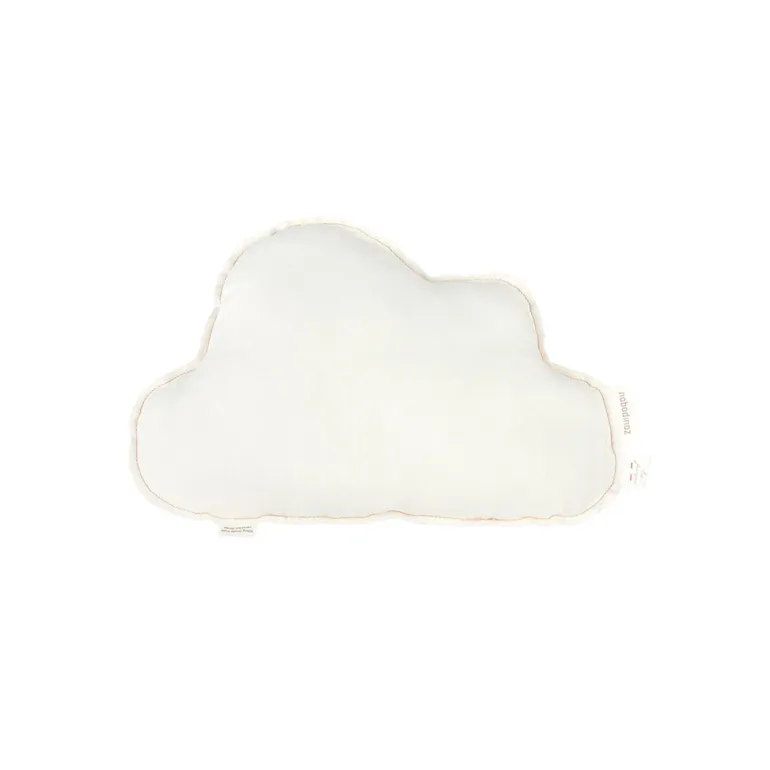 Nobodinoz Sky Cushion, Washed French Linen - Off White
