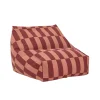 Nobodinoz Vibes armchair sækkestol, Maroon tiles