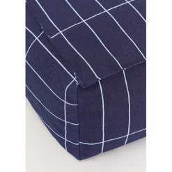 Nobodinoz Vibes long sækkestol, voksen - Navy blue Grid