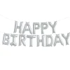 Northstar Balloons, Happy Birthday Garland - Silver Foil