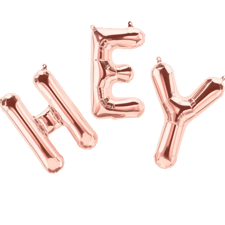 Northstar Balloons, Rose Gold Foil Balloon Letter - Minus Æ, Ø, Å