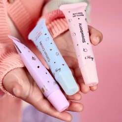 Oh Flossy Natural Lip Gloss for Kids, Set of 3 Colors