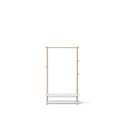 Oliver Furniture, Camp Clothes Rack - White / Oak