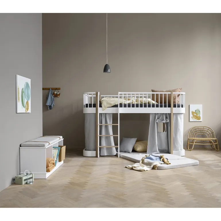 Oliver Furniture Wood Canopy for Half-Height Bed, Gray (138 cm)