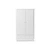Oliver Furniture Wood klædeskab m 2 døre, hvid - højde 204 cm
