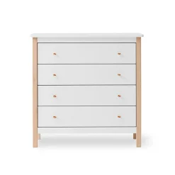 Oliver Furniture Wood kommode m. 4 skuffer, eg