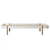 Oliver Furniture, Wood Lounger, 90 x 200 cm - White/Oak