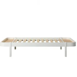 Oliver Furniture, Wood Lounger, 120 x 200 cm – White