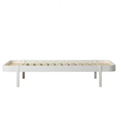 Oliver Furniture, Wood Lounger, 90 x 200 cm - White