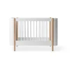Oliver Furniture, Wood Mini+ Crib including Junior Kit – White/Oak