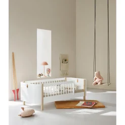 Oliver Furniture, Wood Mini+ Junior Bed - White/Oak