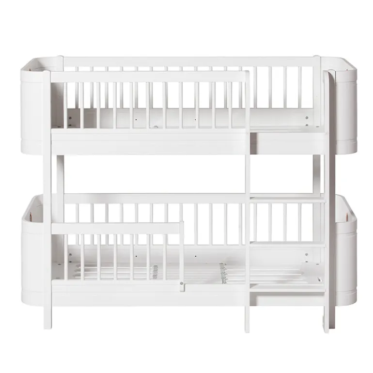Oliver Furniture, Wood Mini+ Mid-Height Bunk Bed - White