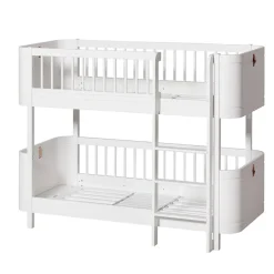 Oliver Furniture, Wood Mini+ Mid-Height Bunk Bed - White