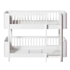Oliver Furniture, Wood Mini+ Mid-Height Bunk Bed - White