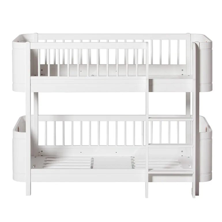 Oliver Furniture, Wood Mini+ Mid-Height Bunk Bed - White