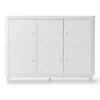 Oliver Furniture Wood multiskab m. 3 døre, hvid