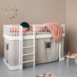 Oliver Furniture, Wood Original, Half-Height Bed - White