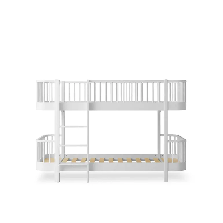 Oliver Furniture, Wood Original Half-High Bunk Bed - White