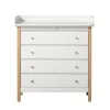 Oliver Furniture Wood puslekommode m. 4 skuffer, eg