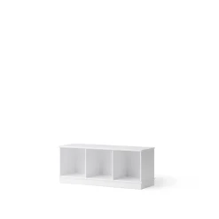 Oliver Furniture Wood reol, 3x1 rum - med eller uden vandret sokkel