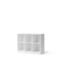 Oliver Furniture Wood reol, 3x2 rum - med eller uden vandret sokkel