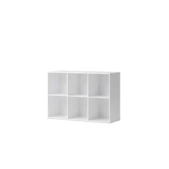 Oliver Furniture Wood reol, 3x2 rum - med eller uden vandret sokkel