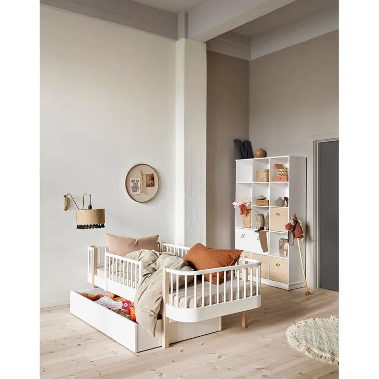Oliver Furniture Wood reol, 3x5 rum lodret m sokkel