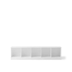 Oliver Furniture Wood reol, 5x1 rum - med eller uden sokkel