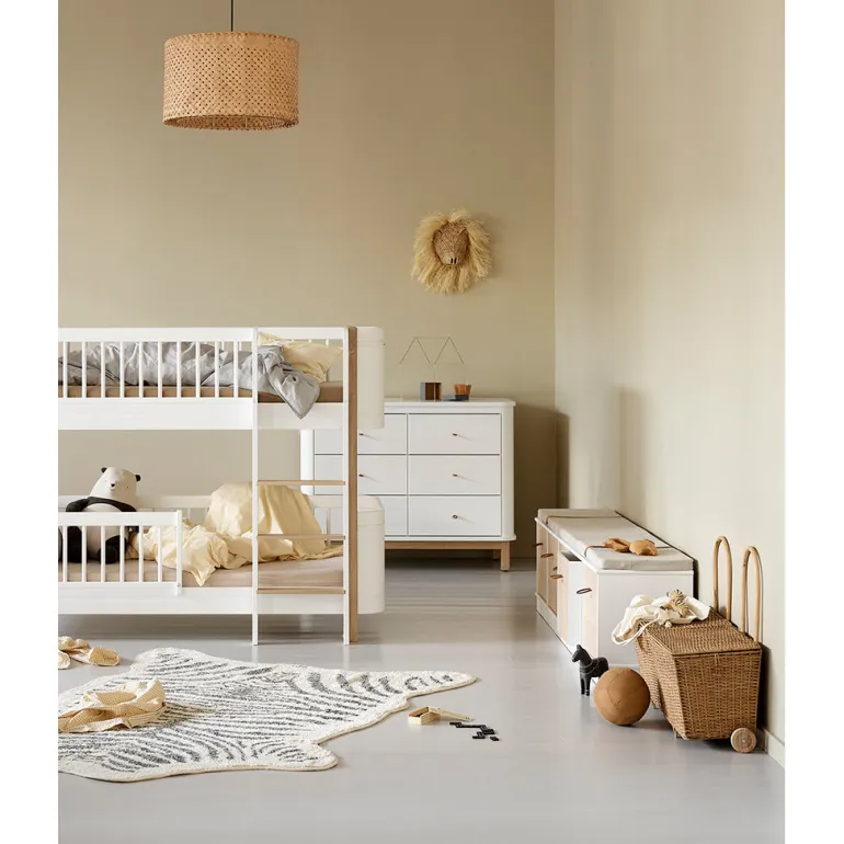 Oliver Furniture Wood reol, 5x1 rum - med eller uden sokkel