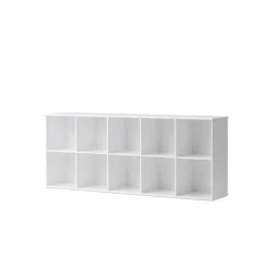Oliver Furniture Wood reol, 5x2 rum - med eller uden vandret sokkel