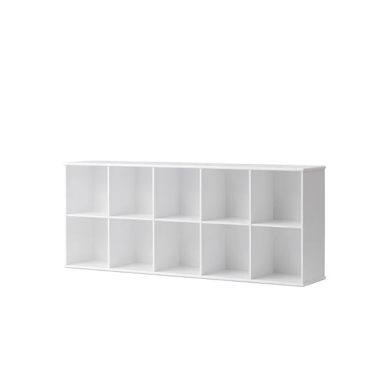 Oliver Furniture Wood reol, 5x2 rum - med eller uden vandret sokkel