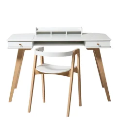 Oliver Furniture Wood skrivebord, 66 cm og armstol