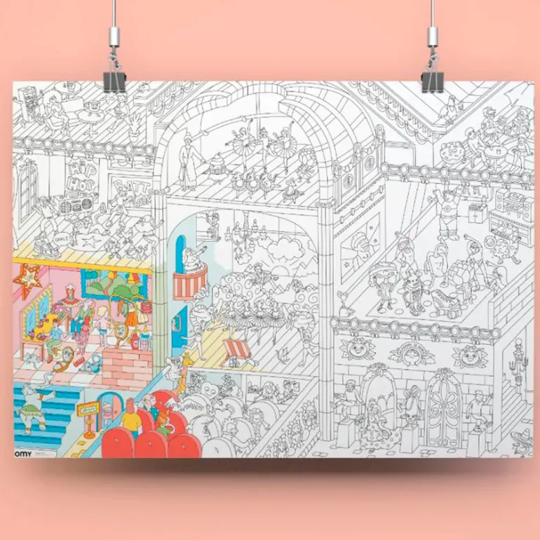 Omy Large Coloring Poster, Dance