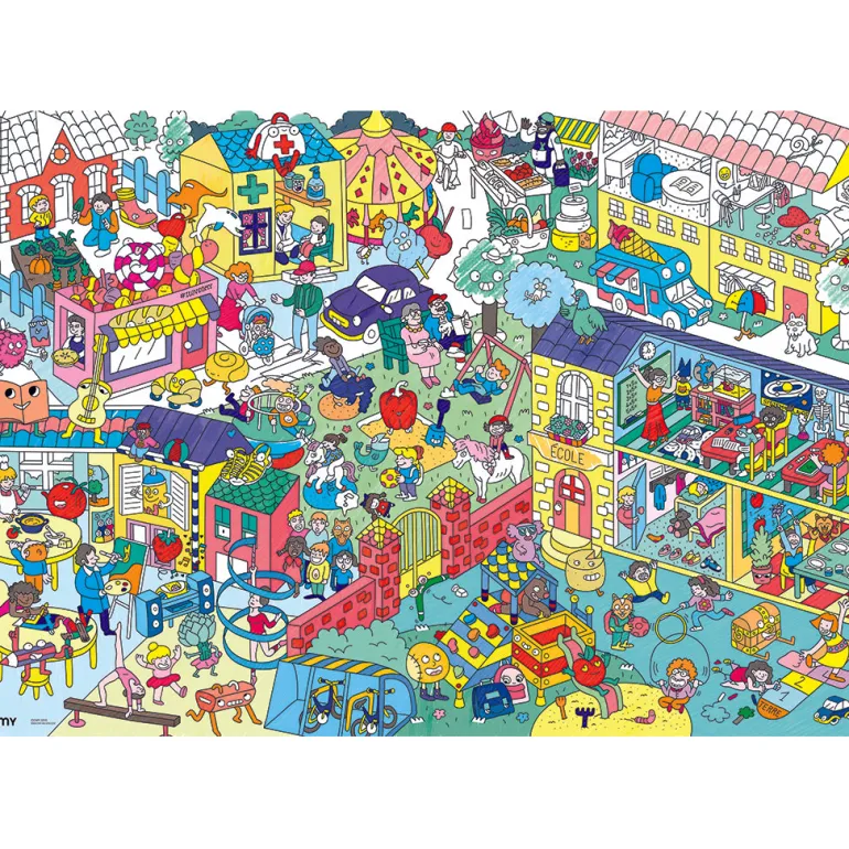Omy Large Coloring Poster, 70 x 100 cm - Kids Life