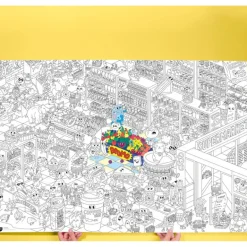 Omy Large Poster for Coloring, Supermarket