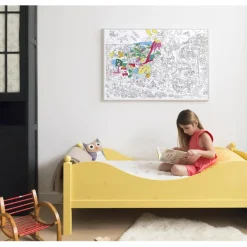 Omy Large Poster for Coloring, 70 x 100 cm - Dinos