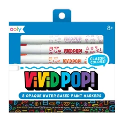 Ooly Acrylic Markers Set of 8 - Vivid Pop Classic