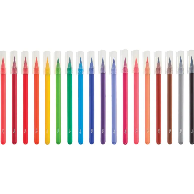 Ooly Brush Markers 18 pcs, Chroma Blends - Watercolor